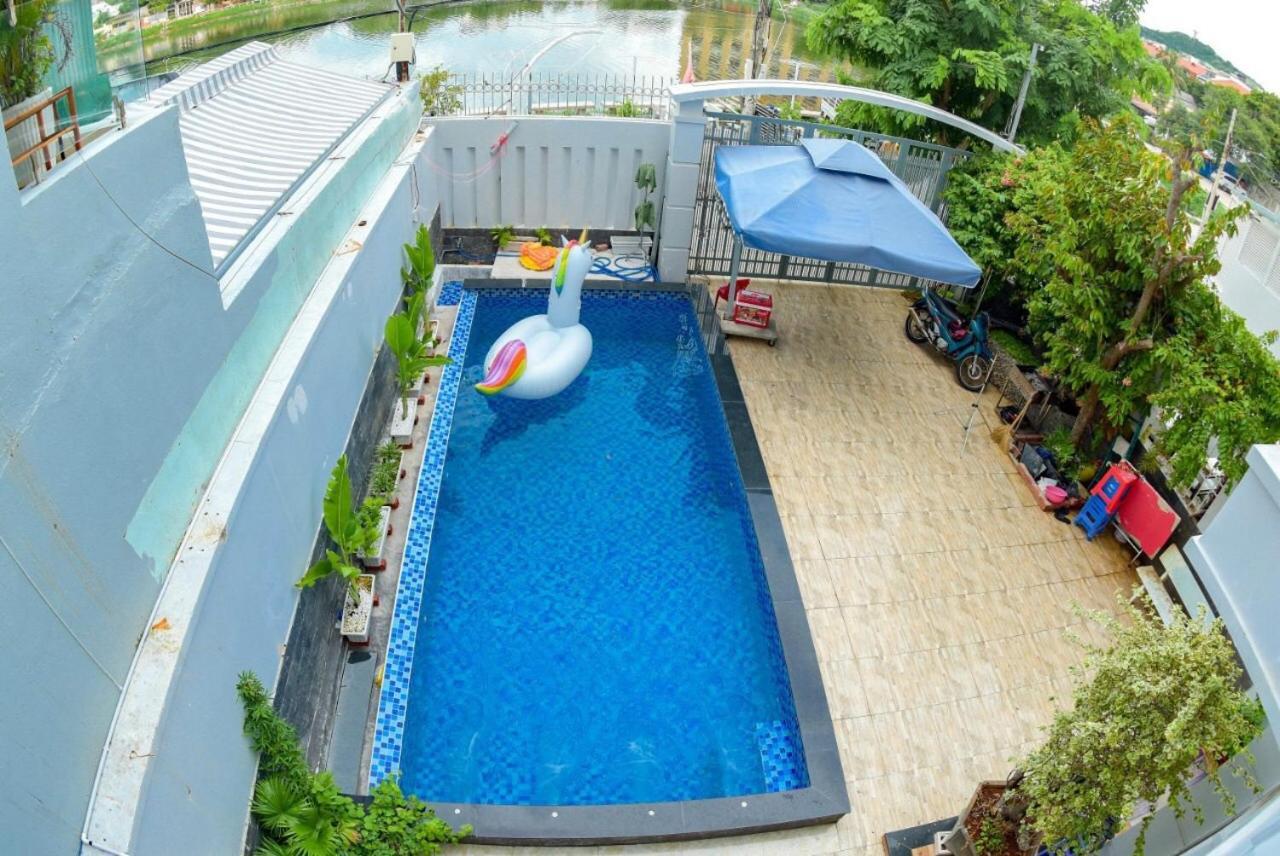 Villa hoàng hoa thám bãi sau Vung Tau Esterno foto